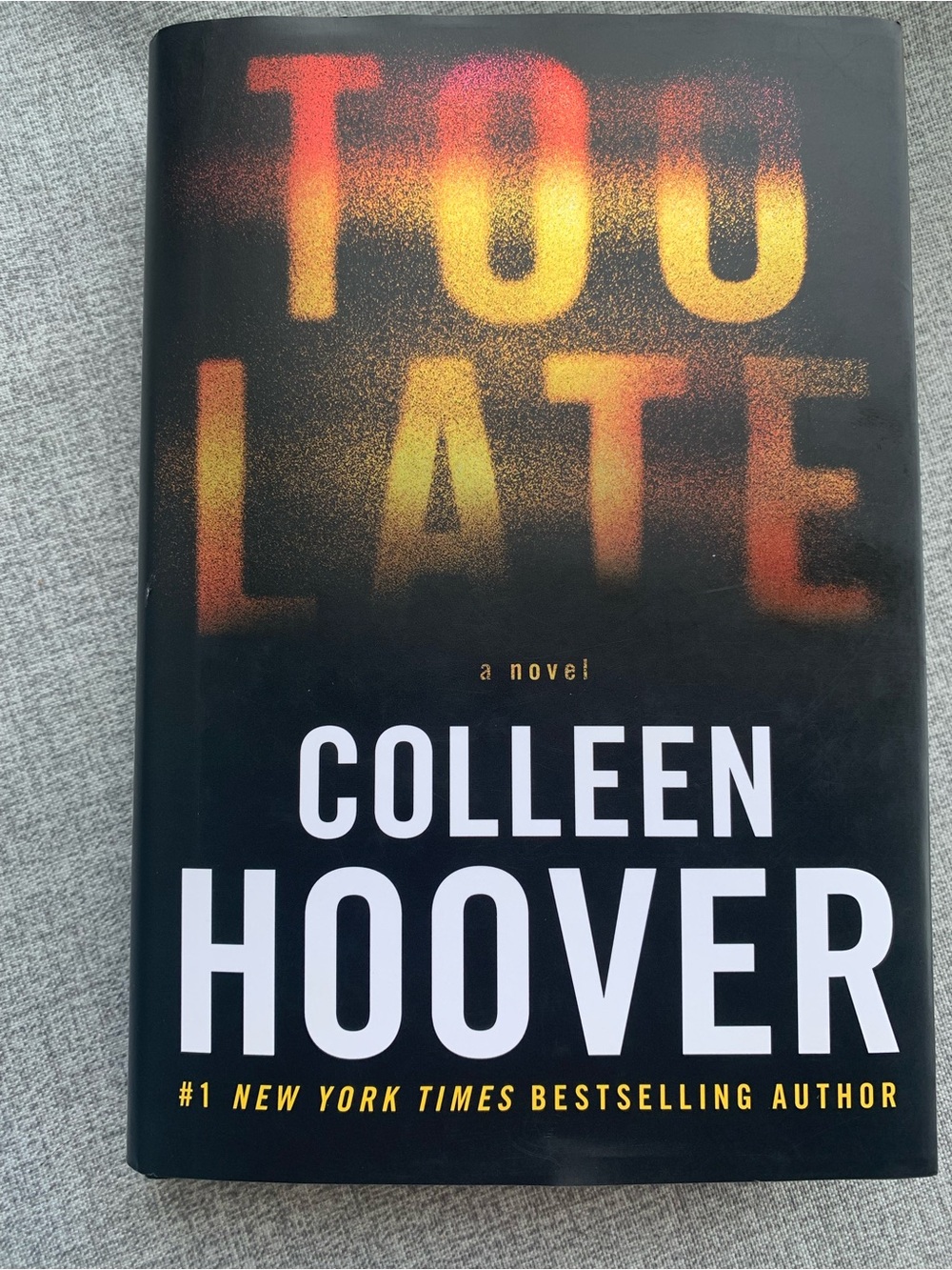 "Too Late"  Novel